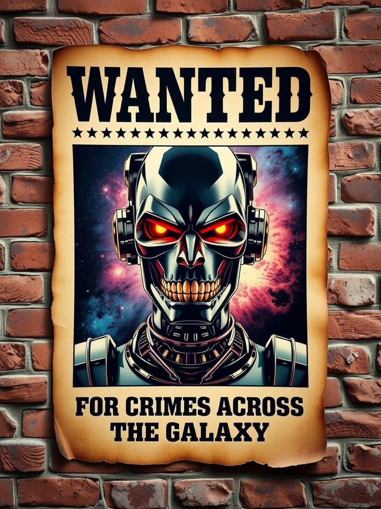 Malevolent Robot Wanted Poster