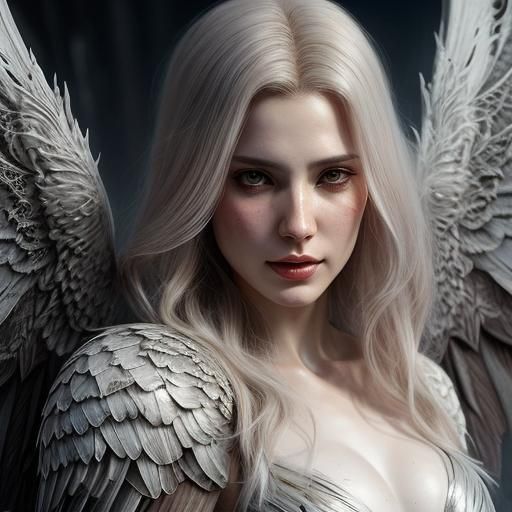 Serene Angel in Ethereal Beauty