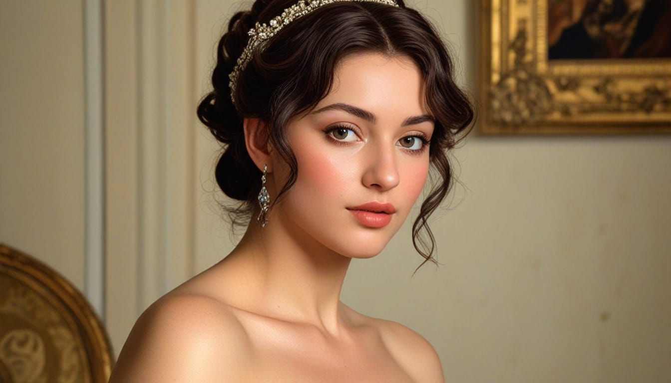 Elegant Edwardian Gentleman in a Luxurious Manor Hall