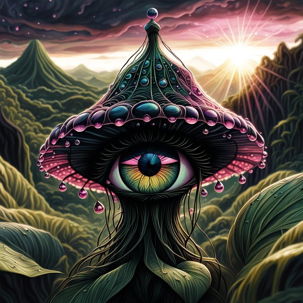 Ethereal Gouache Masterpiece: Sundrenched Taccas in Vibrant...