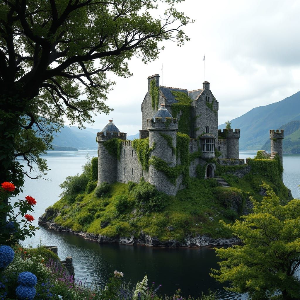 Eilean Donan Castle Reborn in Vibrant Nature