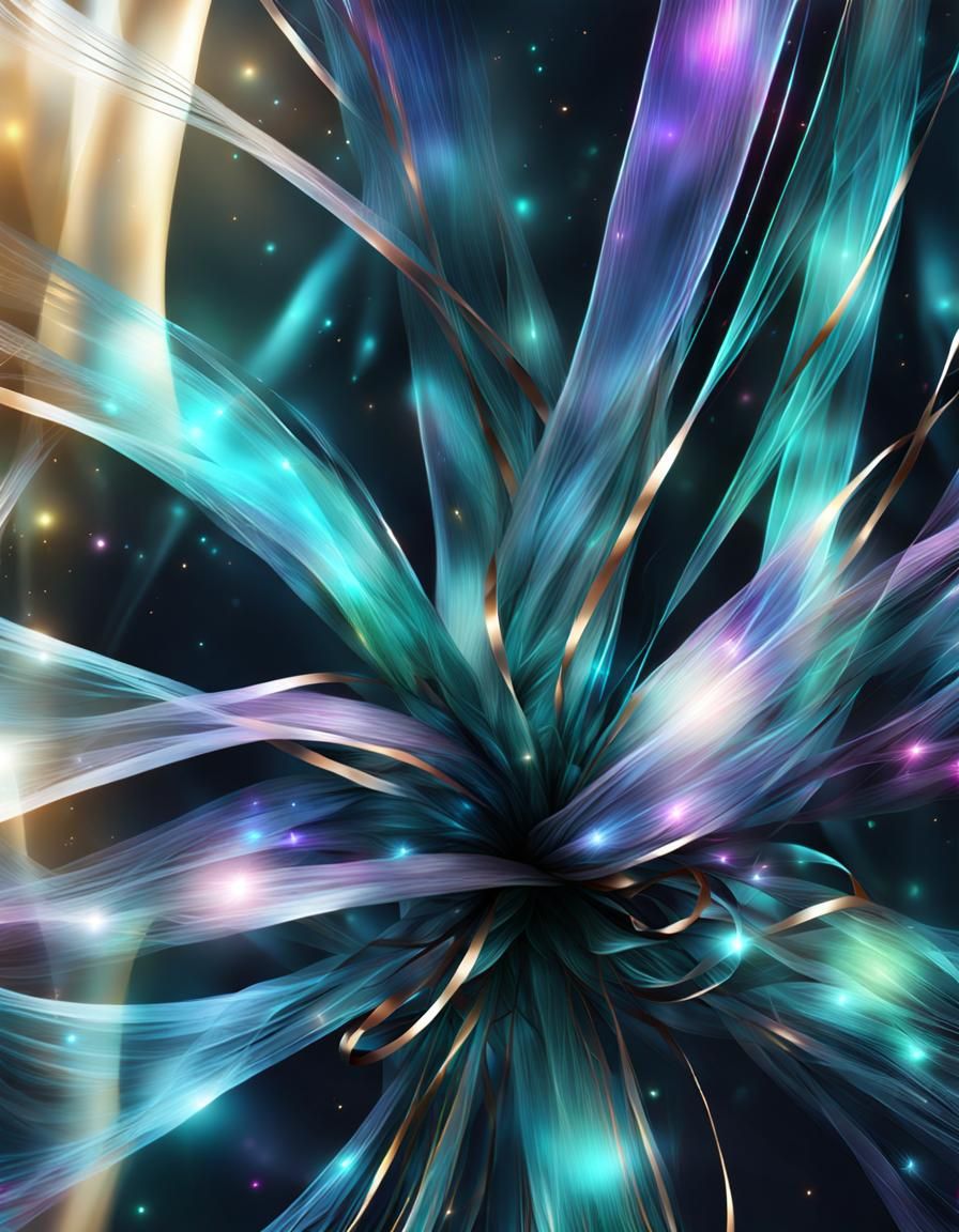 Surreal Christmas Gift Under Tree in Cyberpunk Digital Art