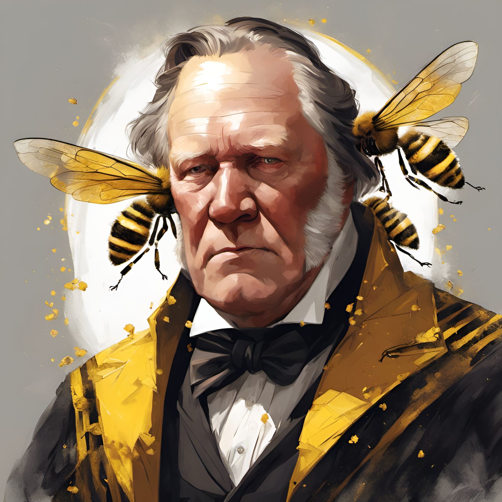 Brigham in Honey Bee Attire