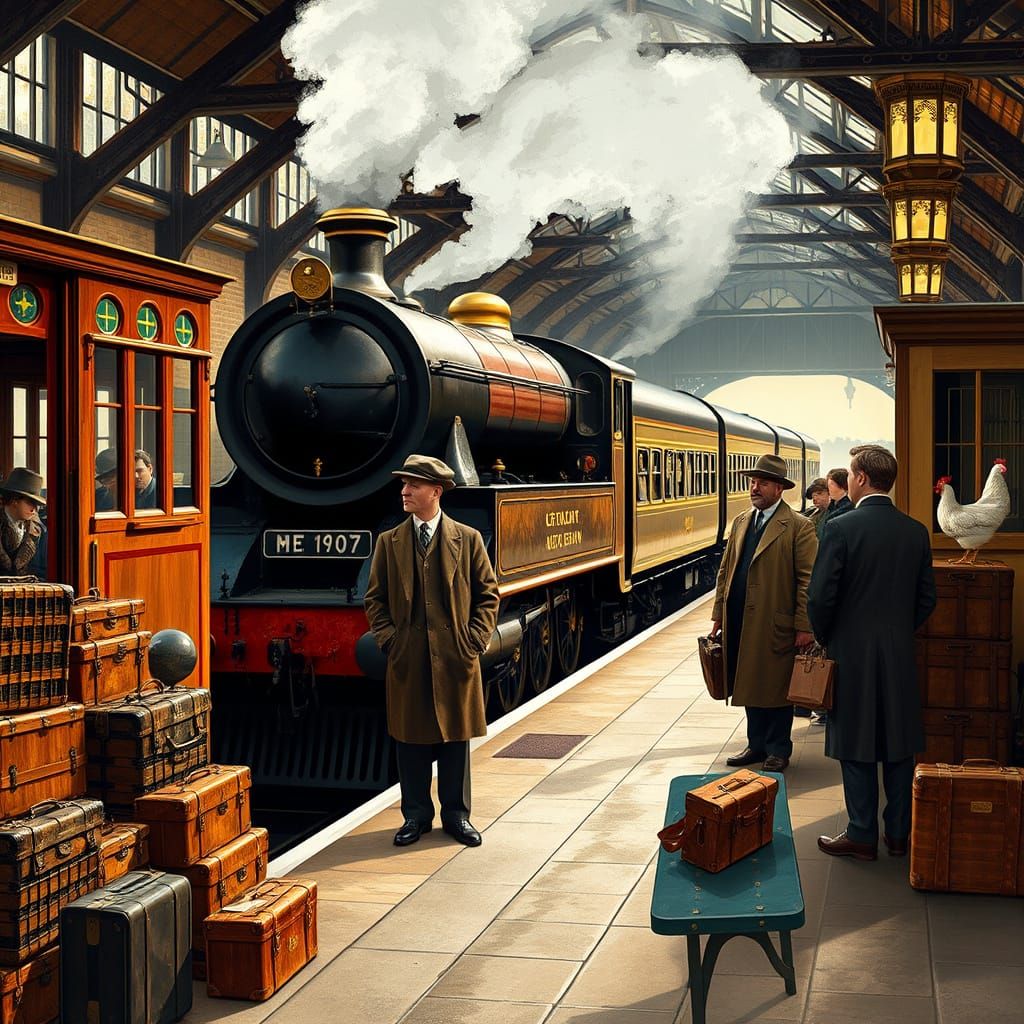 At the station