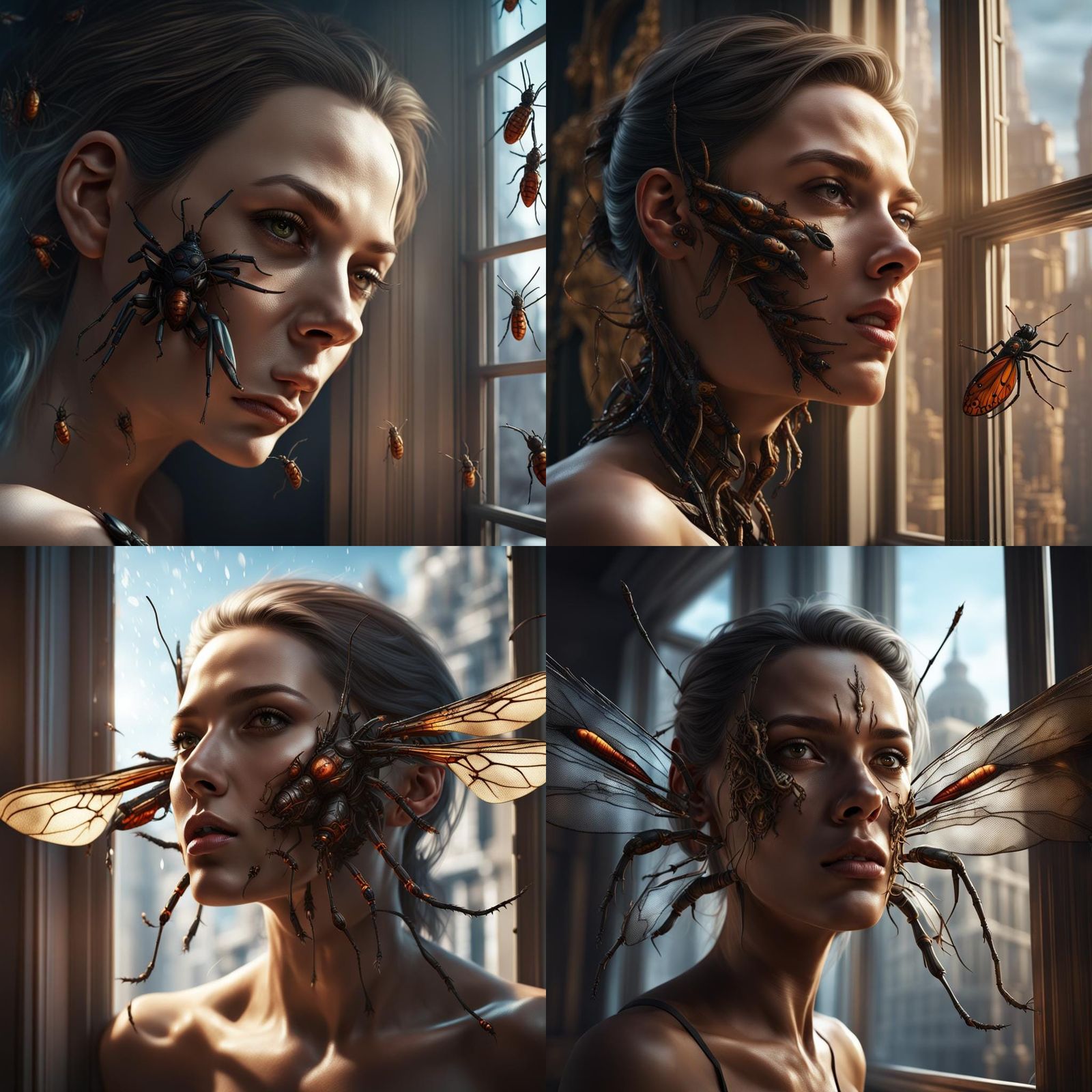 Future Artificial Insects Swarm in Hyper-Realistic Drama