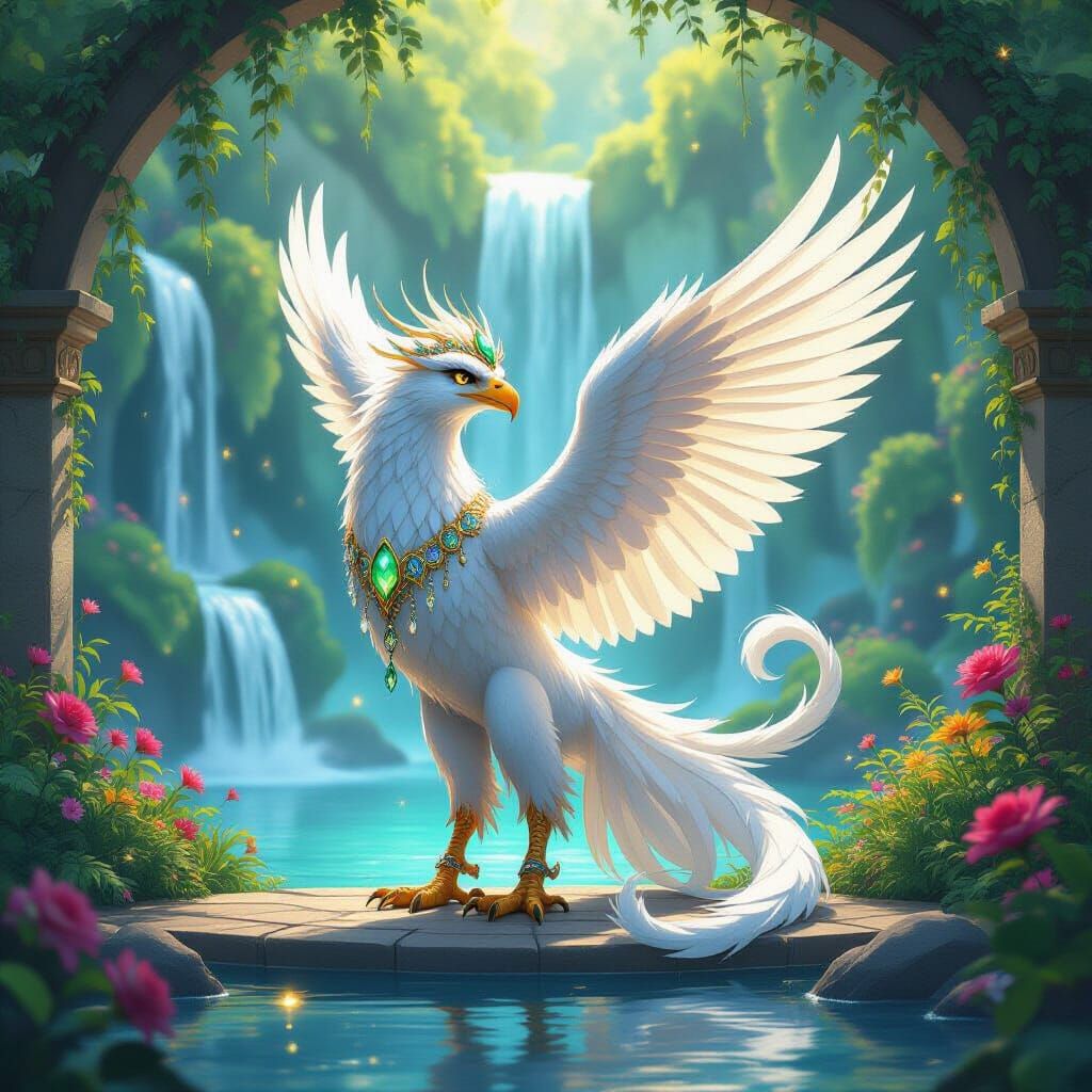 Griffin Stage Act in Anime Style