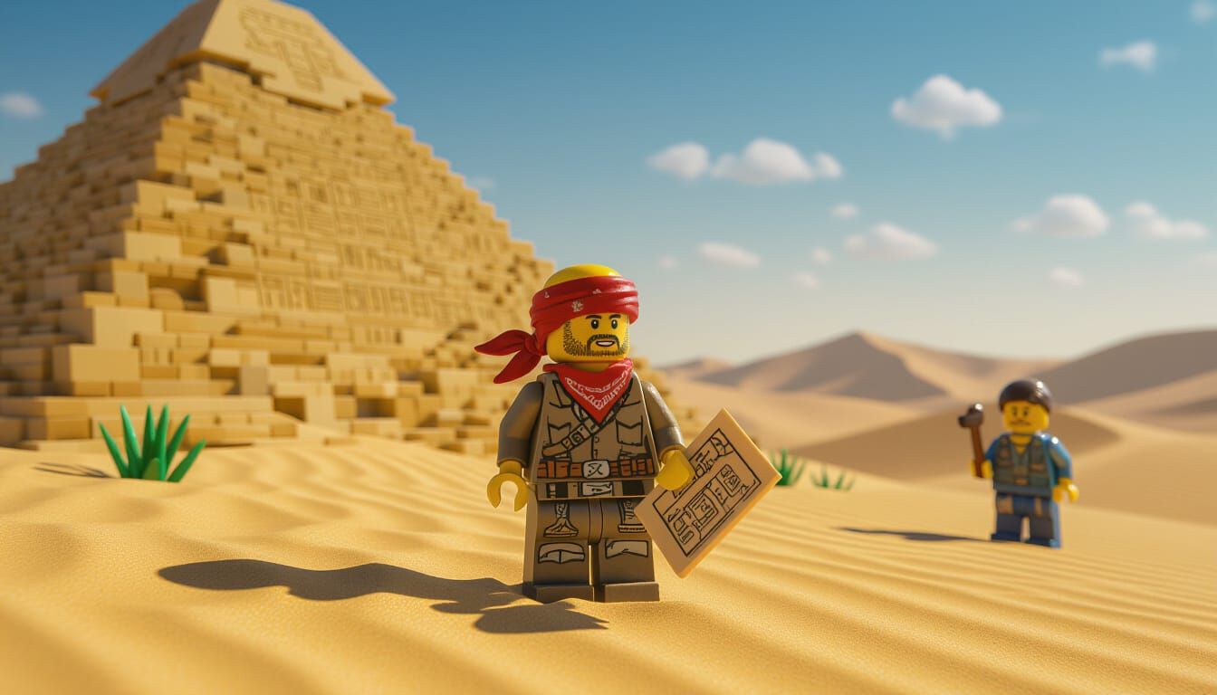 LEGO Adventurers Discover Ancient Egyptian Pyramid