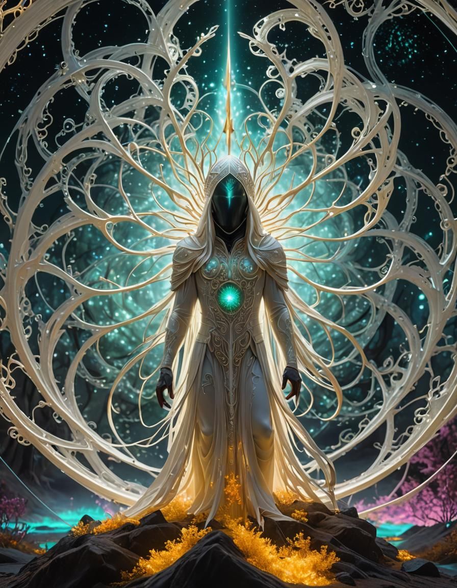 Glowing Nazgûl in Cyberluminescent Stroboscopic Scan