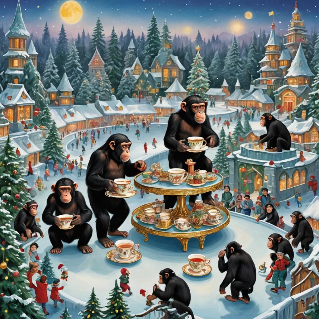 Whimsical Teacup Portal Reveal Holiday on Ice Show with Chim...