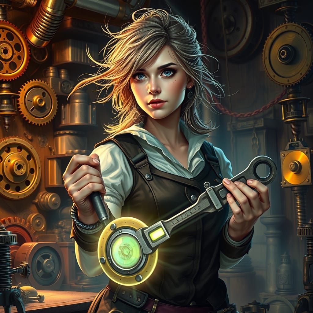 Artificer in Workshop Concept Art