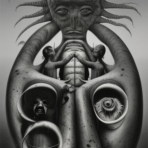 A Surreal Asylum Planet in a Futuristic, Psychedelic Univers...