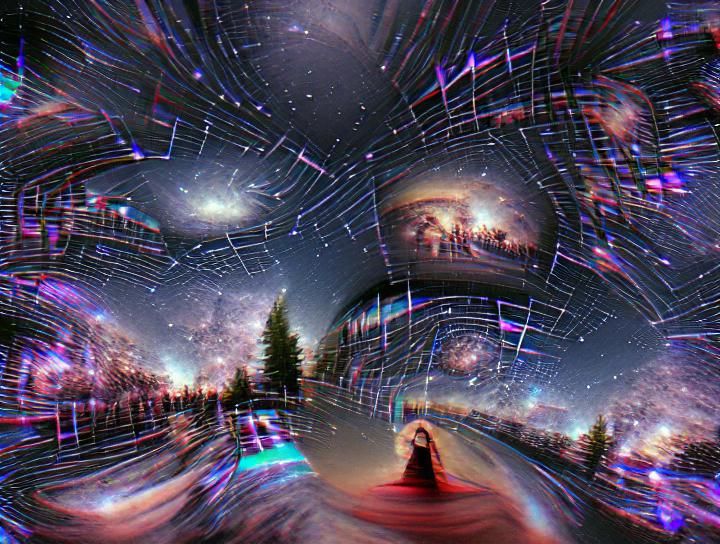 Timeless Cosmic Odyssey in Celestial Hues