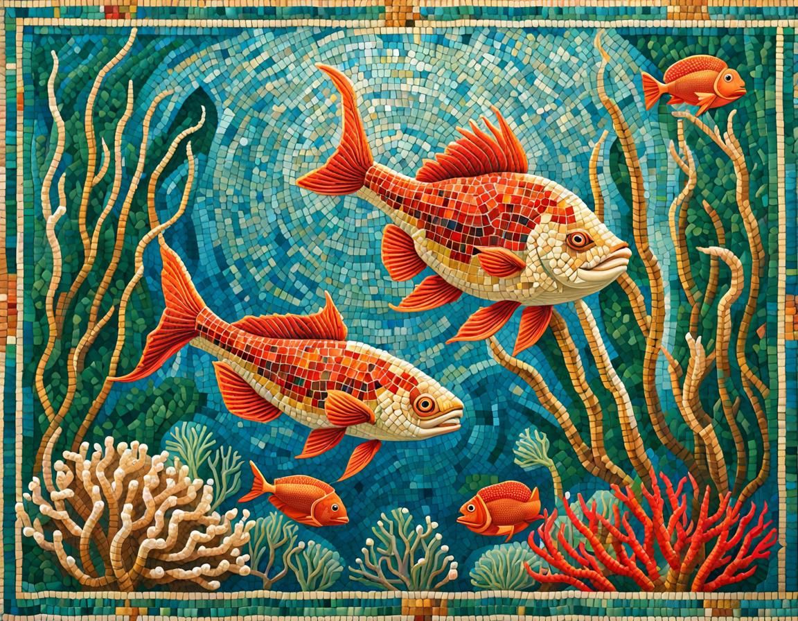 Underwater Life Mosaic
