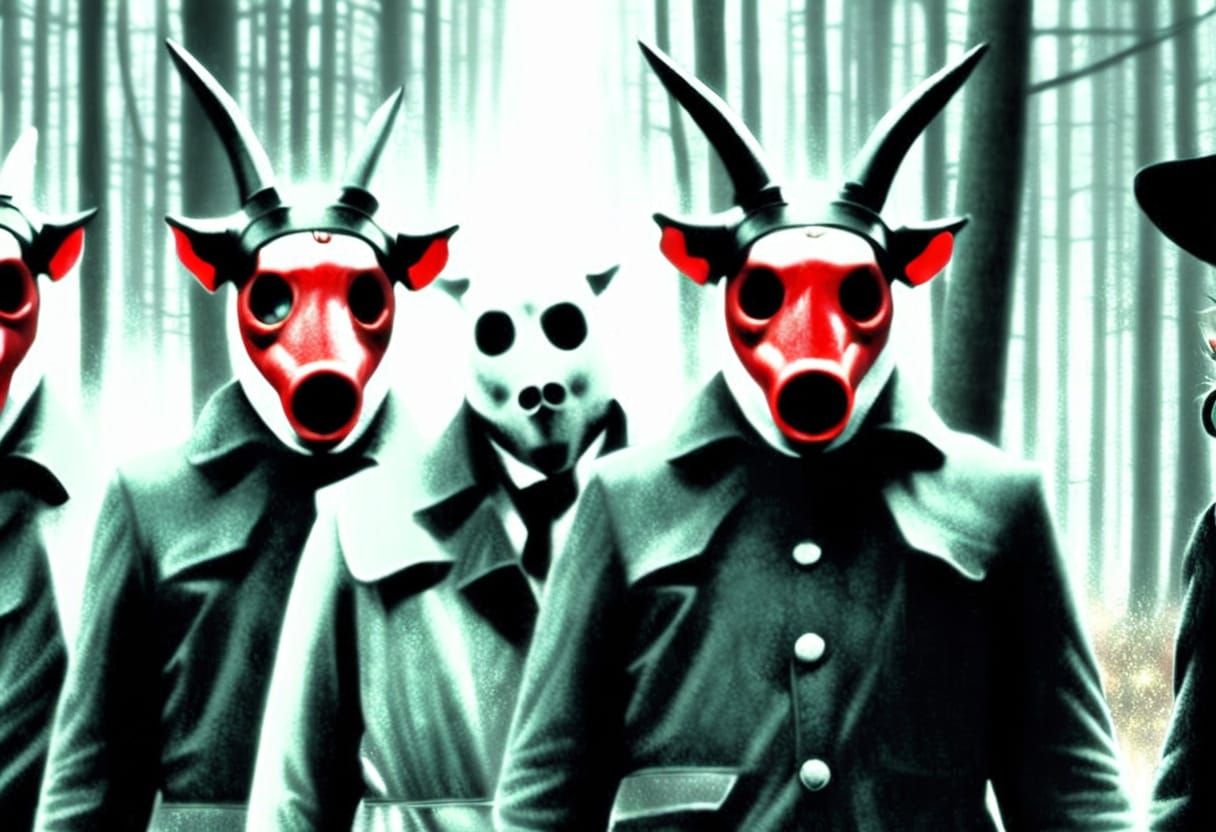 Surreal Joy With Evil Spirit Watching