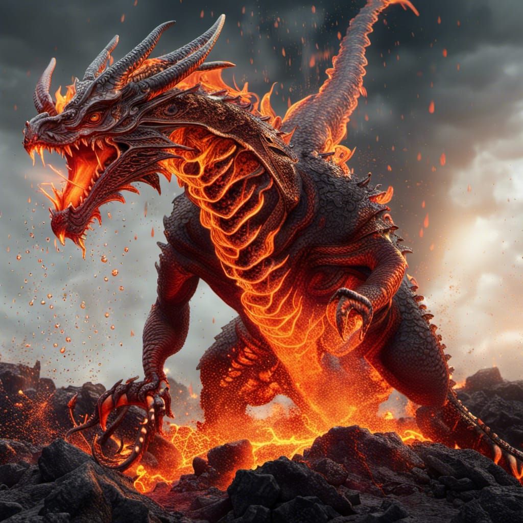 Cyberpunk Dragon soars through Inferno