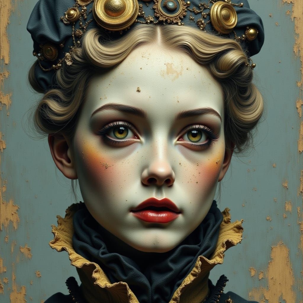 Baroque Style Art on Linen Canvas