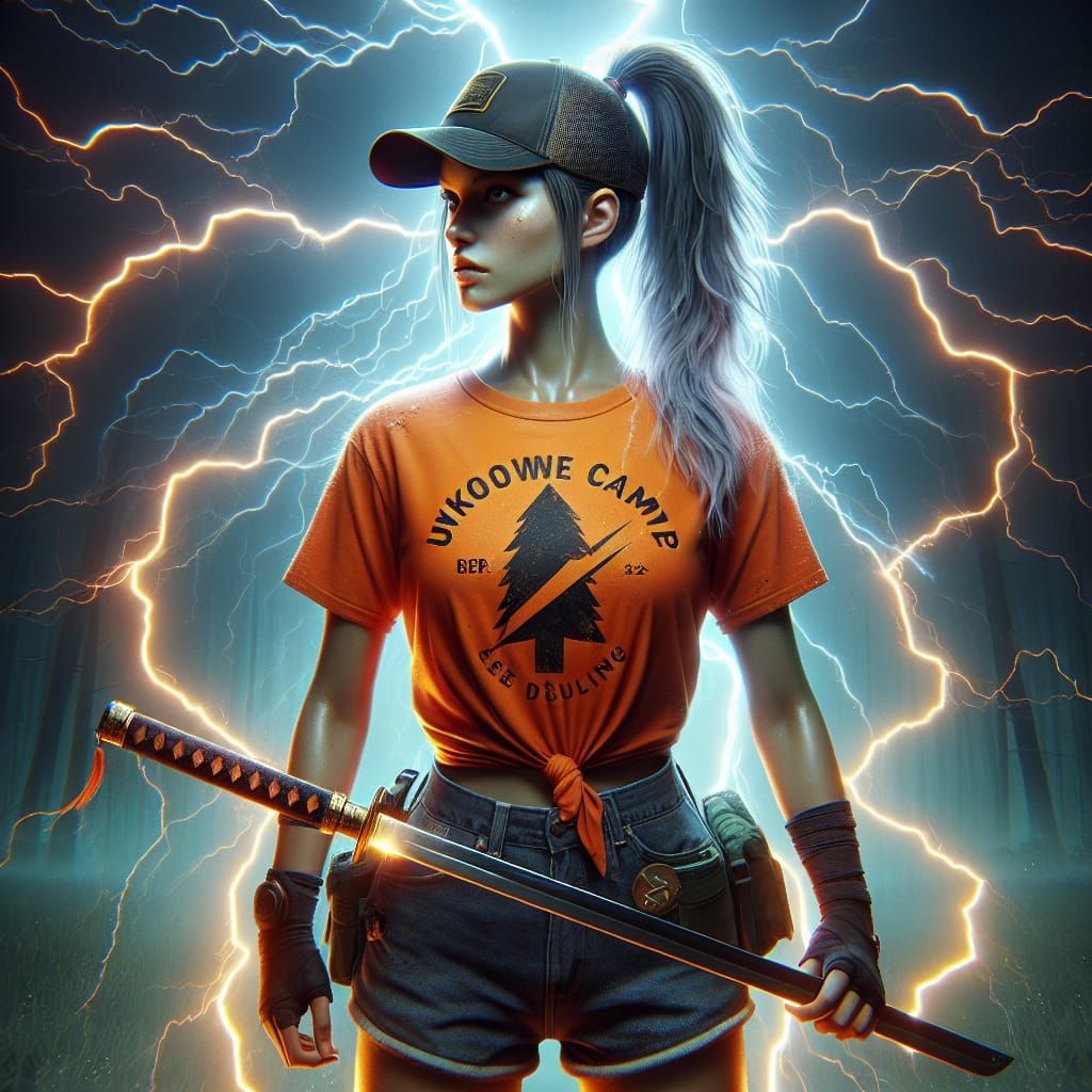 Hyper-Detailed Portrait of a Camp-Inspired Warrior in Stunni...