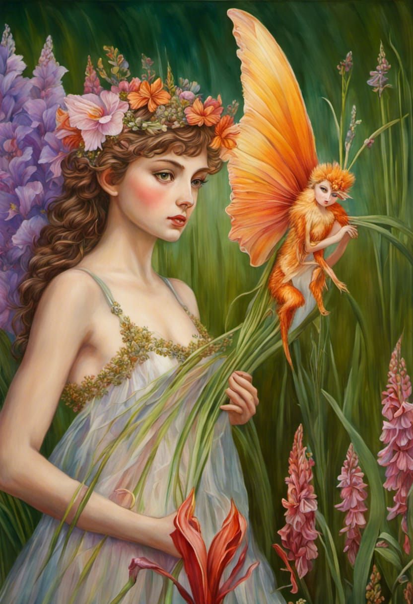 Gladioli Flower Fairy