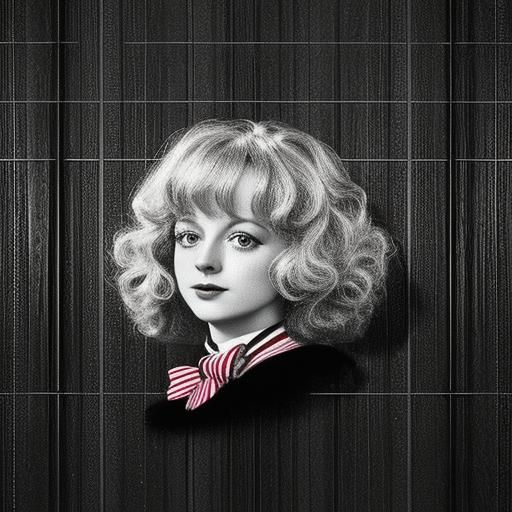 A Photorealistic Portrait of Janet Gaynor in a Dramatic Cine...