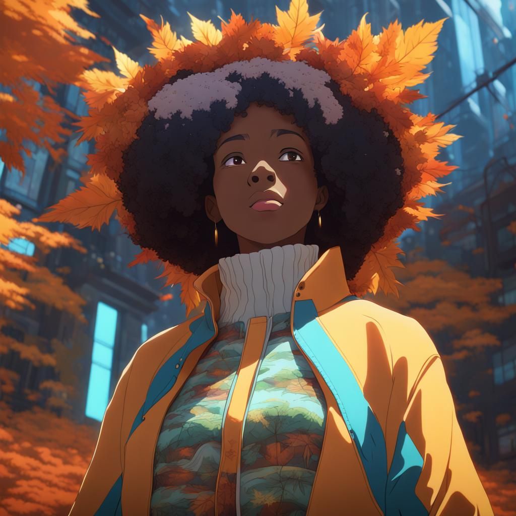 Ethereal Afro Futuristic Harvest in Vibrant Postmodern Luxur...