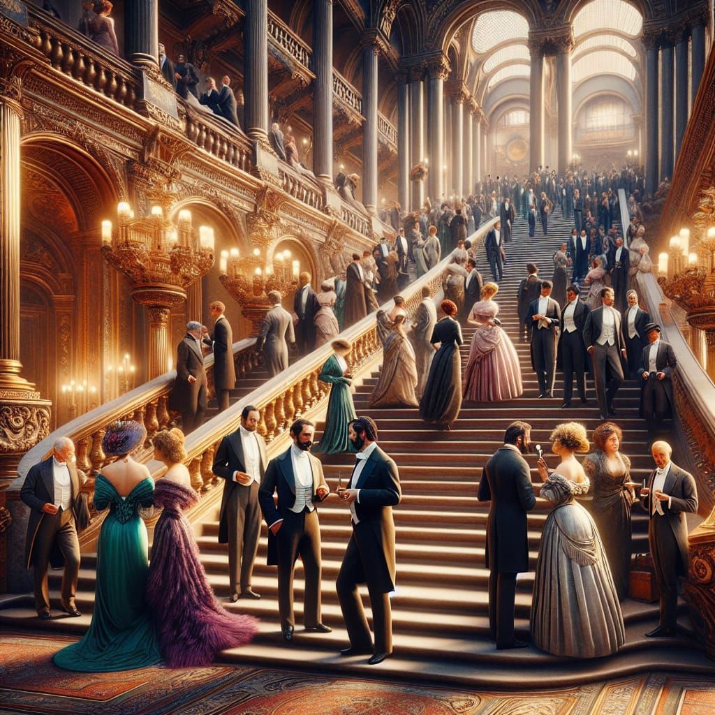Society's Finest at Paris Opera Garnier, 1900