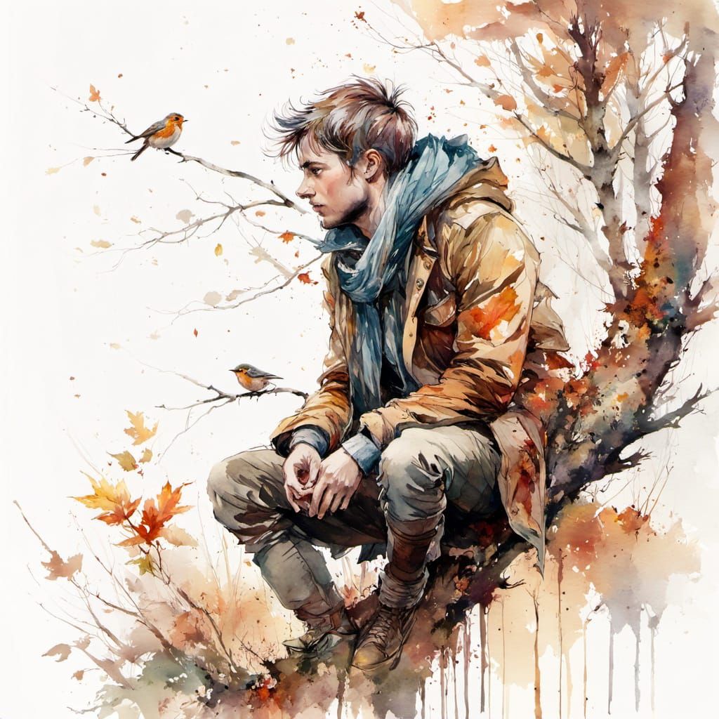 Robin watching robins