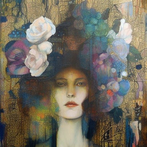 Girl in Floral Armor