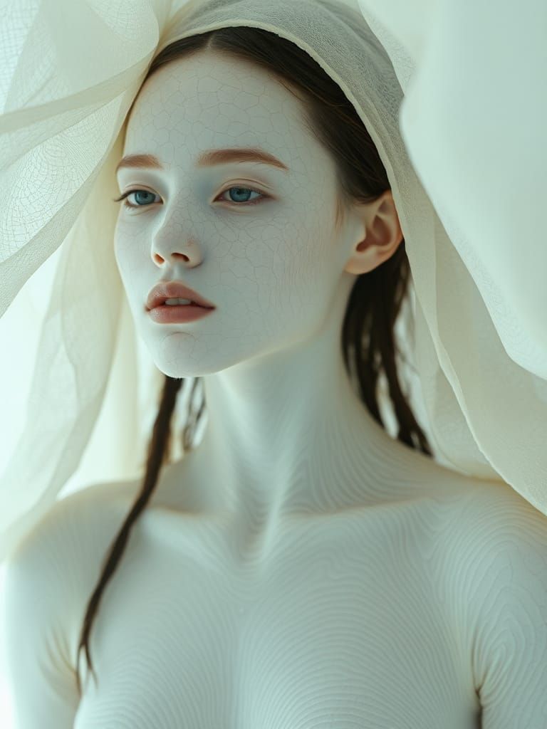 Ethereal Android Forms Emerge in Synthetic Skins
