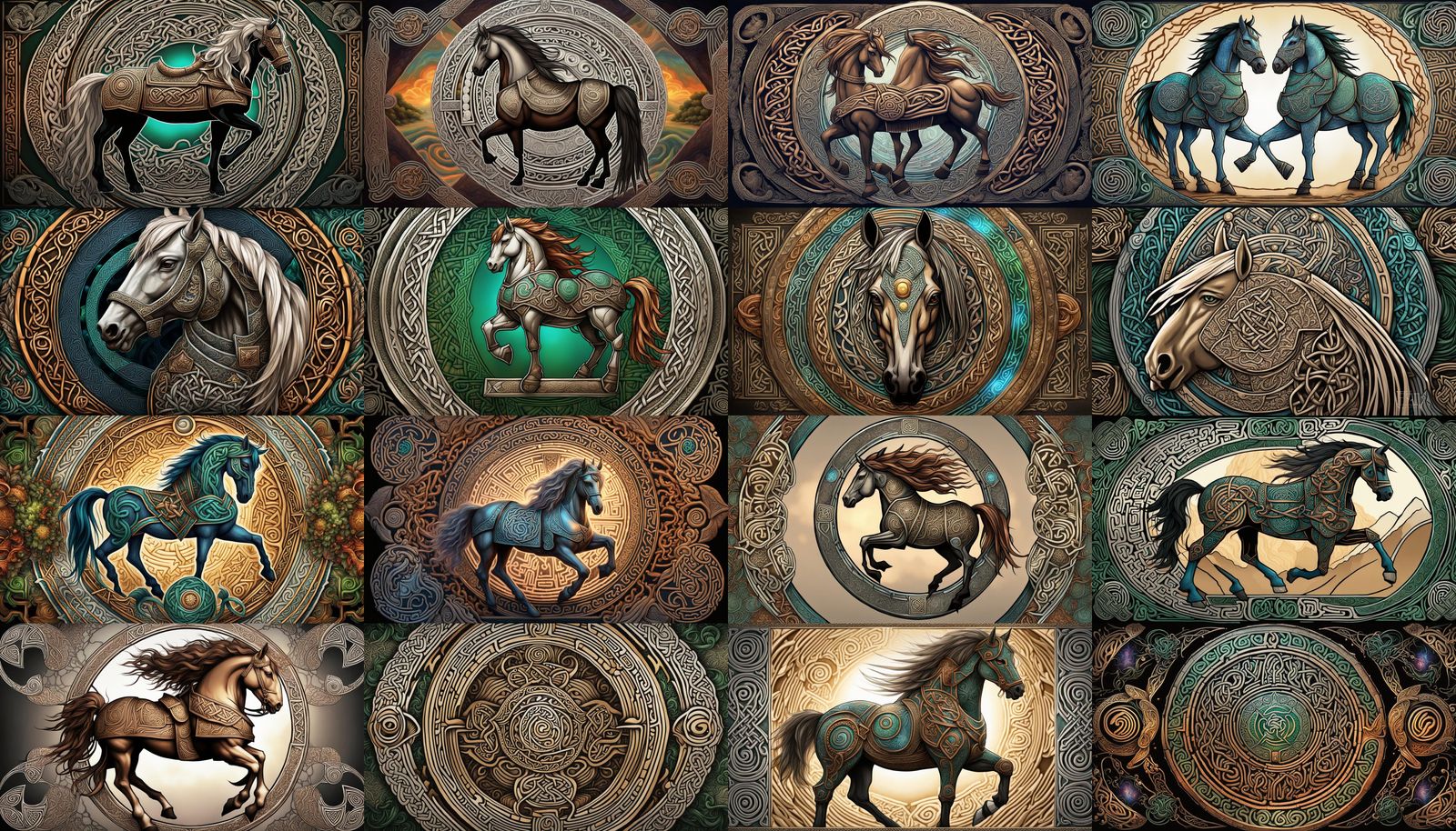 Epic Celtic-Runic Armor in 5D Videogame Graphics Style