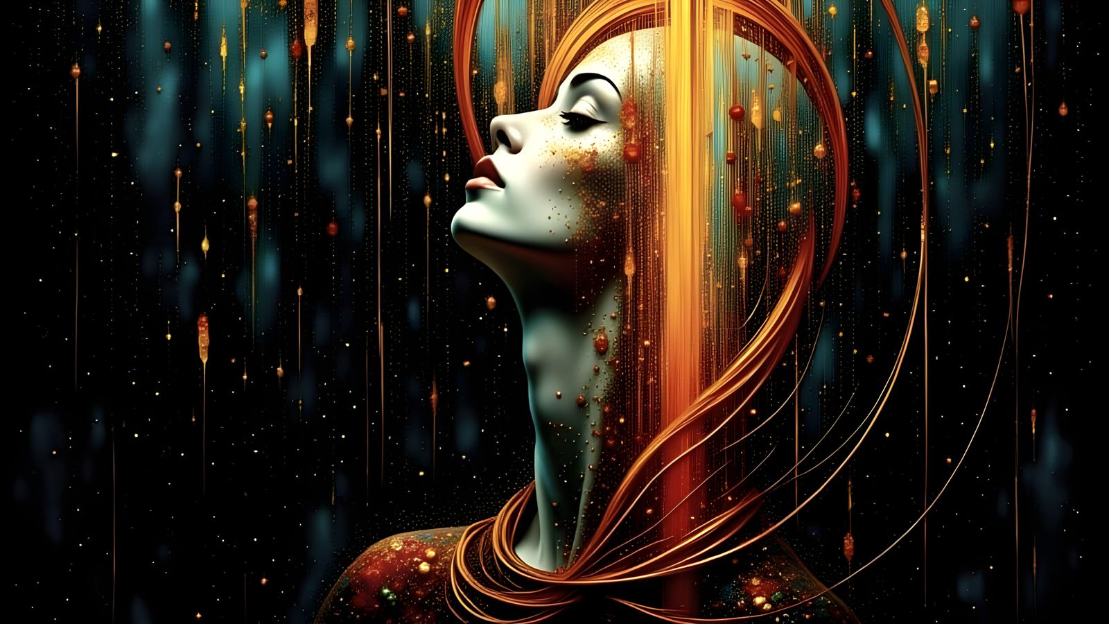 Surreal Stipple Art Depicts Rainy Abstract Landscape