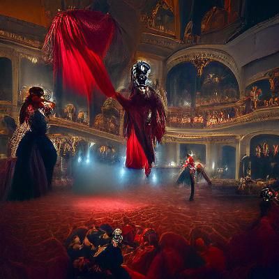 Phantom of the opera Vs Mask of the Red Death. Sinister figu...