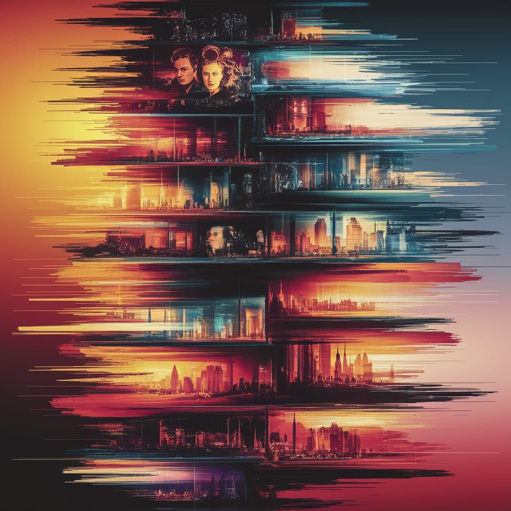 Intricate Layered Composition Merged with Photoshop