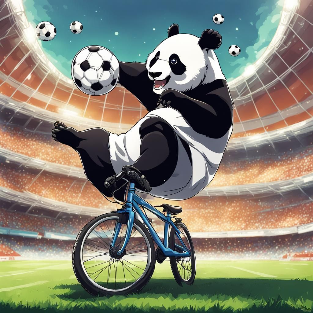 Panda Scores an Epic Bicycle Kick in Anime-Inspired Soccer S...