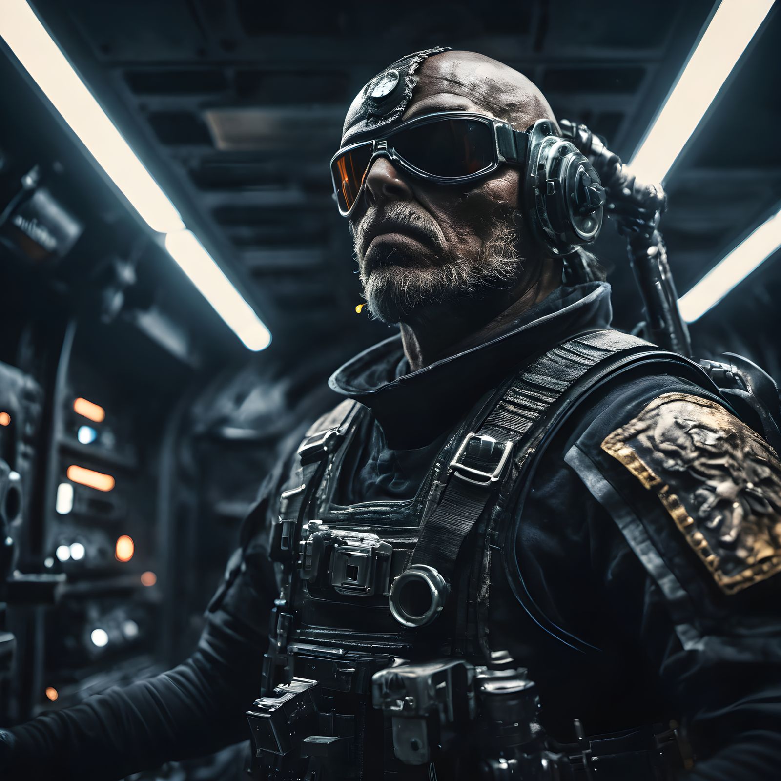 Space Pirate in Cinematic Battle