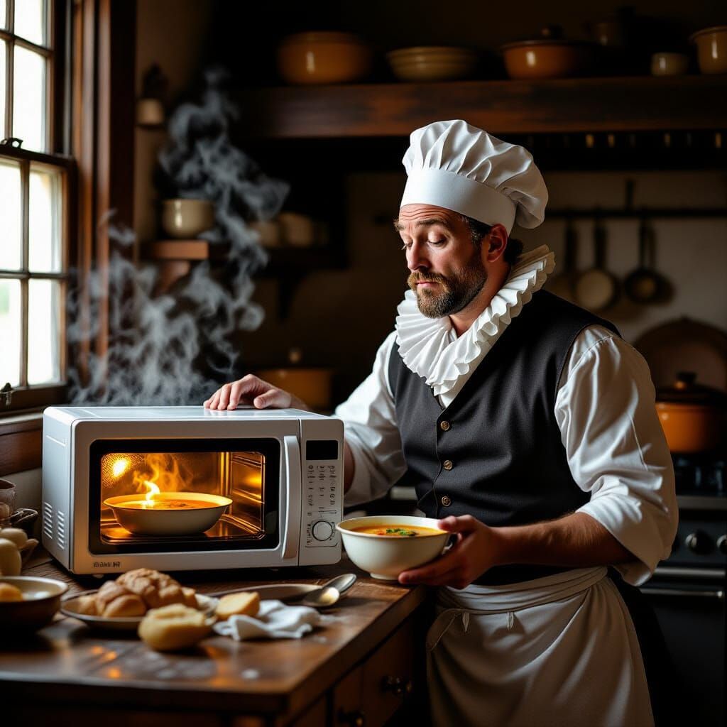 Chef vs. Microwave: An 18th Century Culinary Conundrum