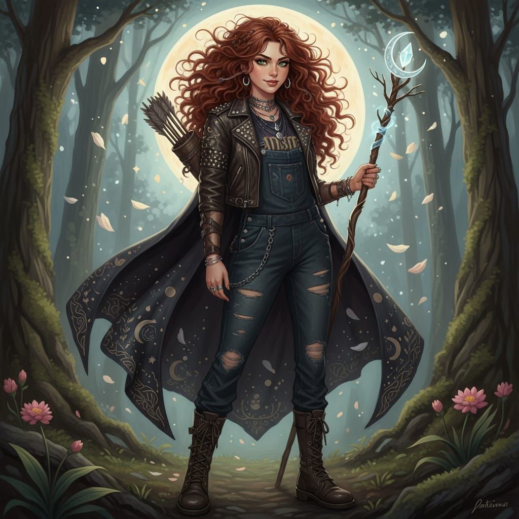 Artemis as Edgy GenZ Redhead Teen