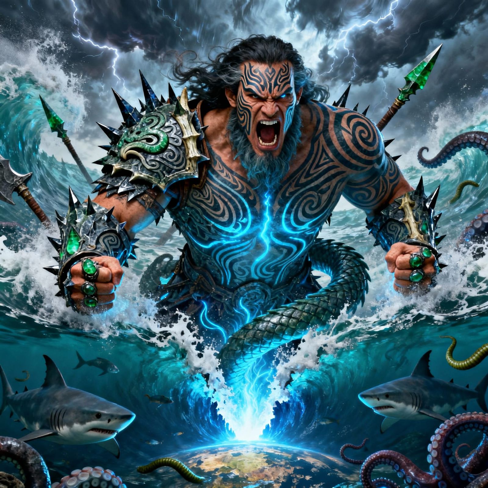 Tangaroa Roaring, Ripping Sea Open