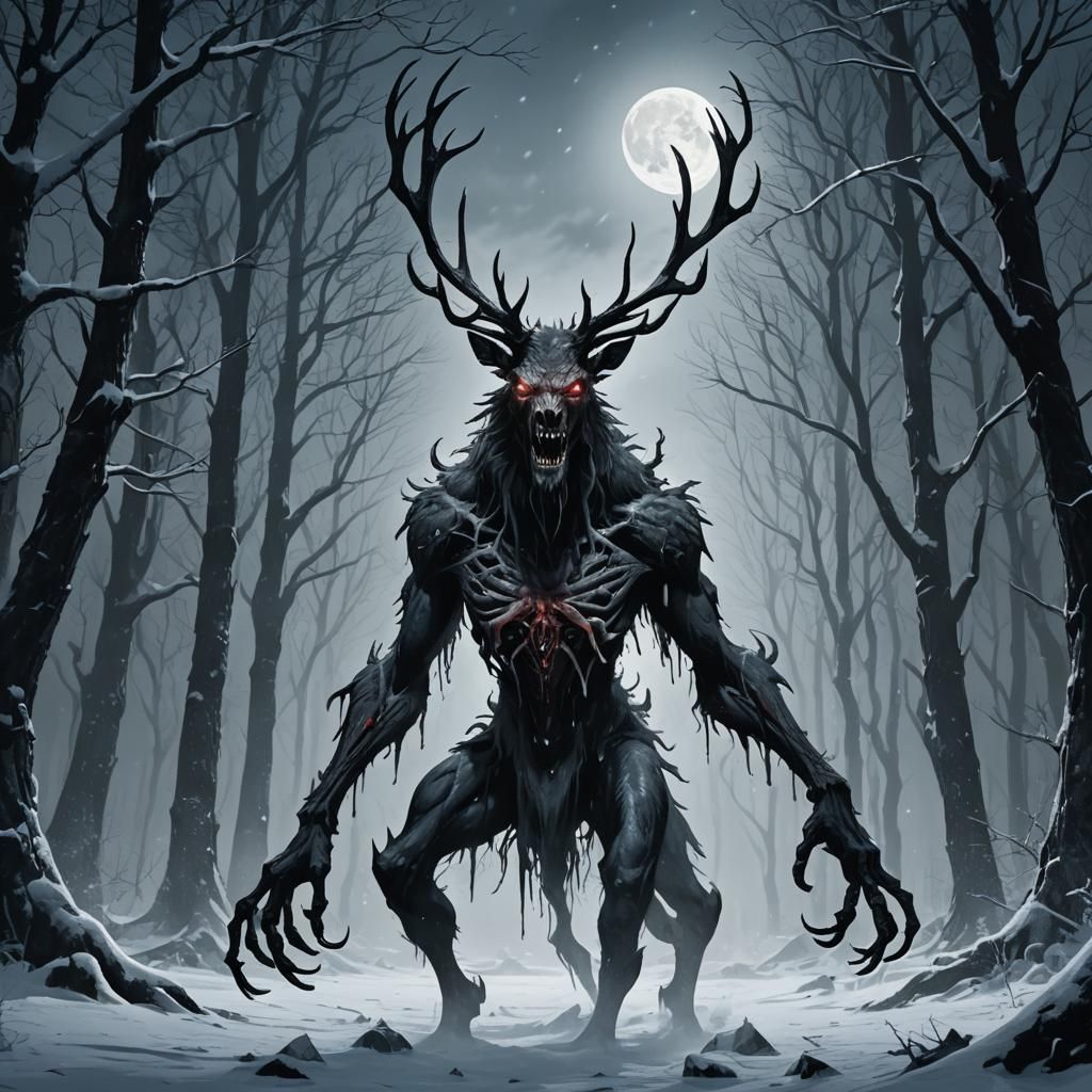 Wendigo in Frozen Terror