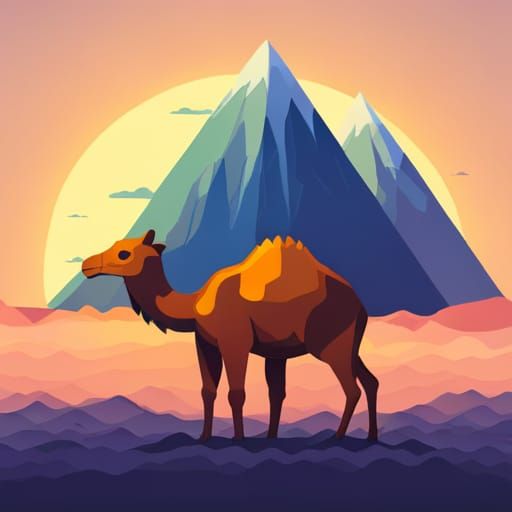 Cryptographic Camel Silhouette