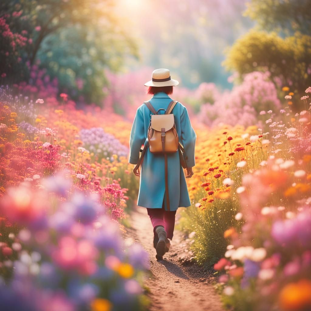 Miyazaki-Inspired Whimsical Fantasy World in Vibrant Bloom