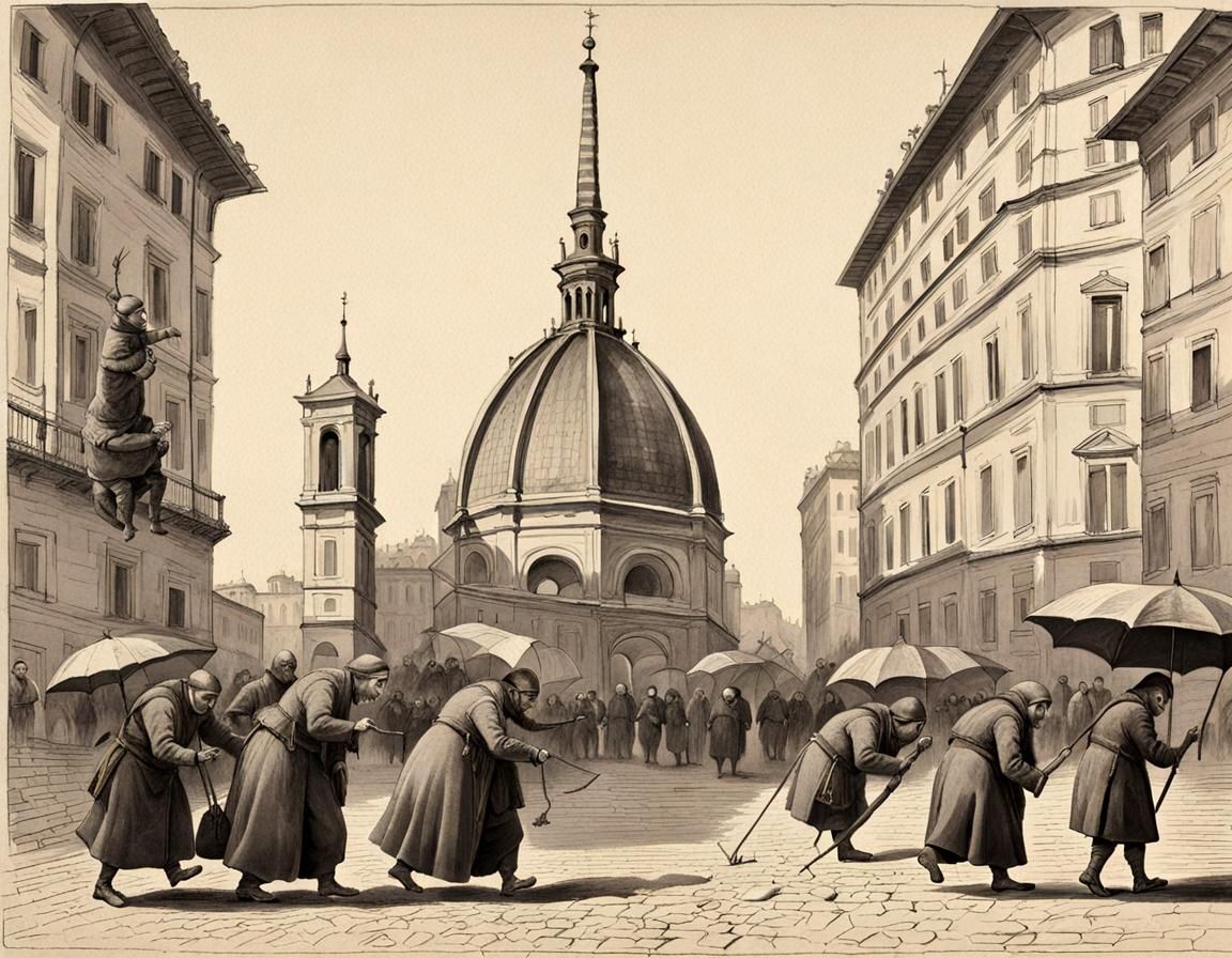 Fantastical Creatures Roam Turin Streets