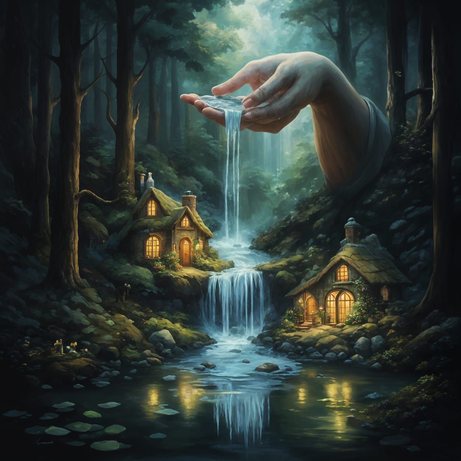 Whispers of Serenity in a Dappled Forest