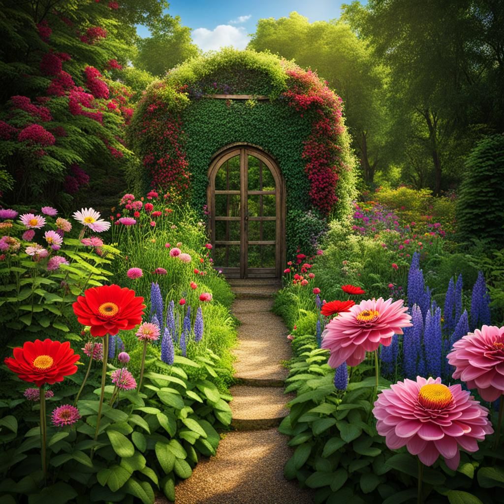 Hidden Petal Paradise in a Secret Garden