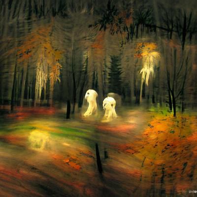 Mysterious Autumn Spirits Unveiled at Twilight