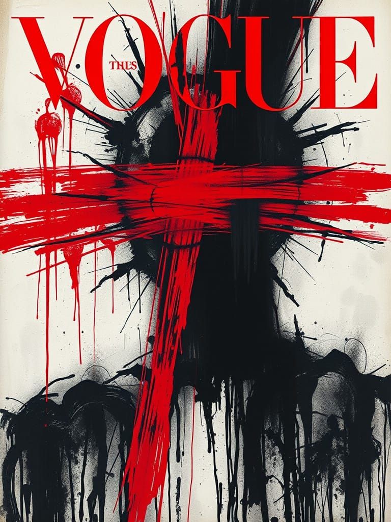 Red on Black Abstraction in Chaos