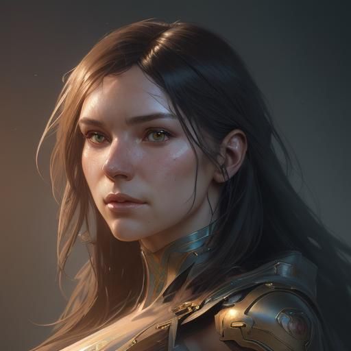 Surreal Portrait of Human Design in Triadic Colors