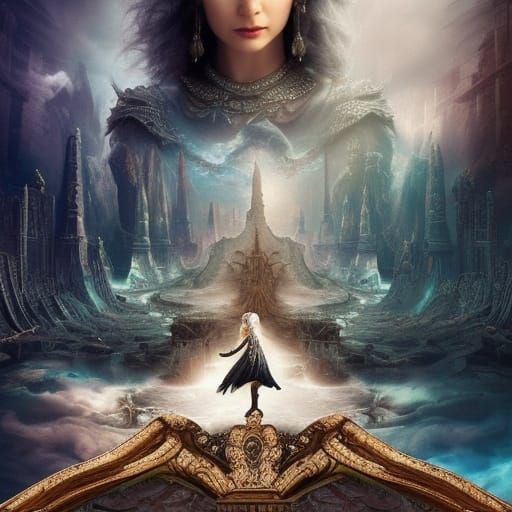 Majestic Queen of the Underworld: Digital Matte Painting