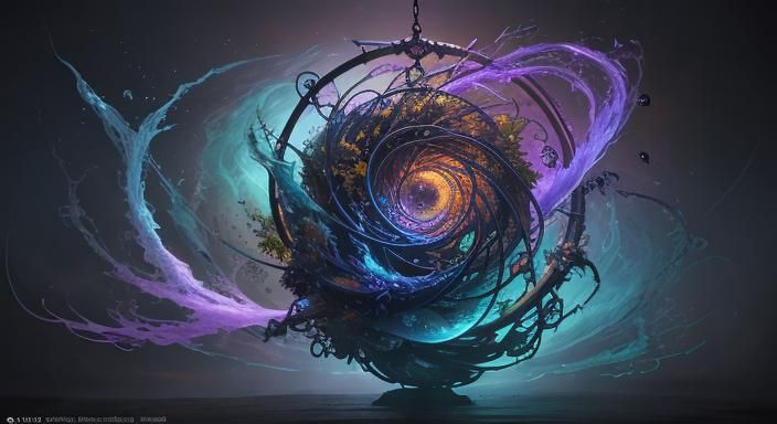 Ethereal Nightshade Goddess in Hyperrealistic Splash Art