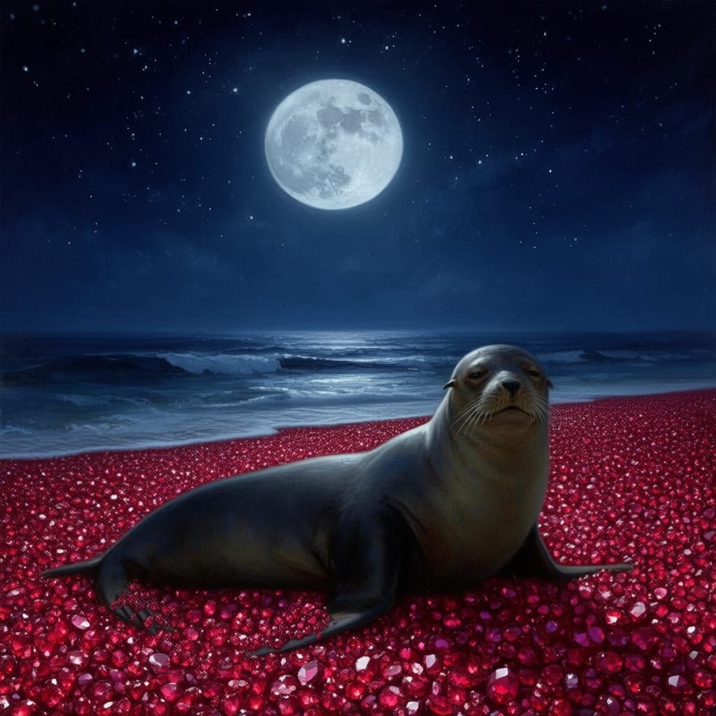 Ruby Beach Covered in Sparkling Gemstones