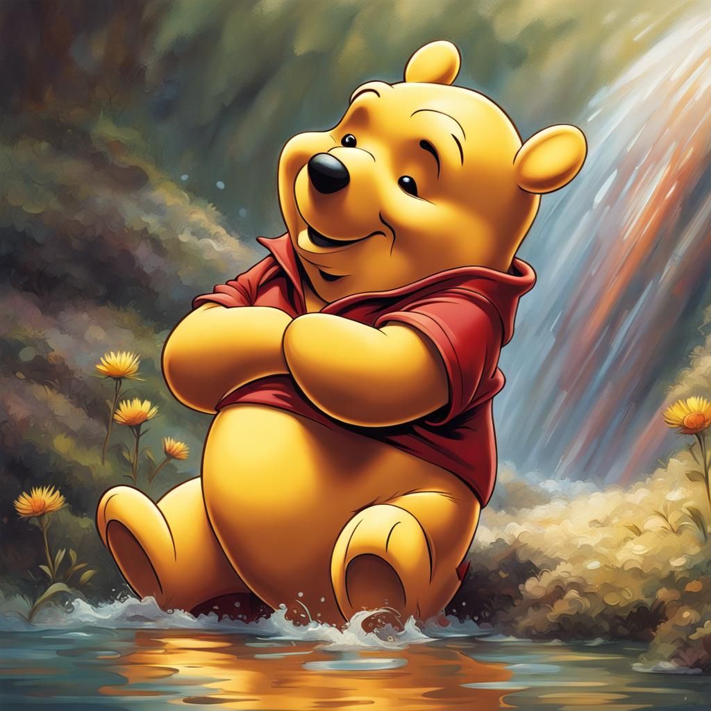Winnie the Pooh in Vivid Hyperrealism
